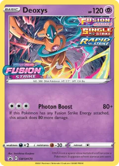Deoxys Promo card from SWSH Black Star Promos