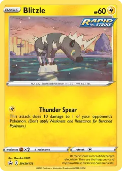Blitzle Promo card from SWSH Black Star Promos