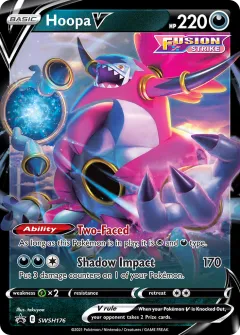 Hoopa V Promo card from SWSH Black Star Promos