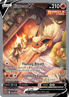 Flareon V Promo card from SWSH Black Star Promos