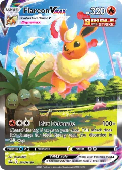 Flareon VMAX Promo card from SWSH Black Star Promos