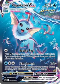 Vaporeon VMAX Promo card from SWSH Black Star Promos