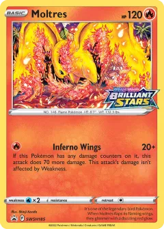 Moltres Promo card from SWSH Black Star Promos
