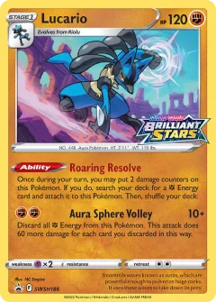 Lucario Promo card from SWSH Black Star Promos