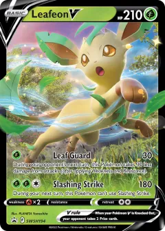 Leafeon V Promo card from SWSH Black Star Promos