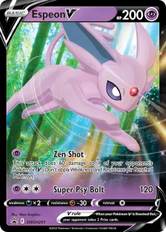 Espeon V Promo card from SWSH Black Star Promos
