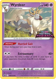 Wyrdeer Promo card from SWSH Black Star Promos