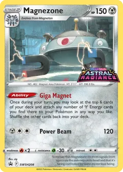 Magnezone Promo card from SWSH Black Star Promos