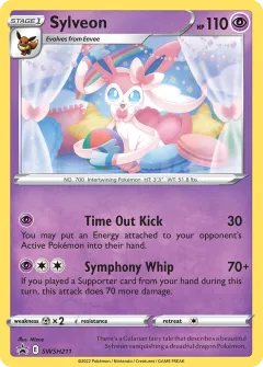 Sylveon Promo card from SWSH Black Star Promos