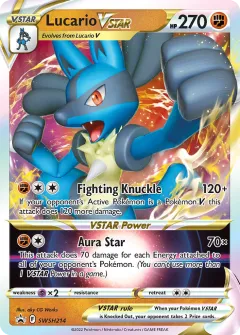 Lucario VSTAR Promo card from SWSH Black Star Promos