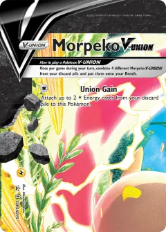 Morpeko V-UNION Promo card from SWSH Black Star Promos