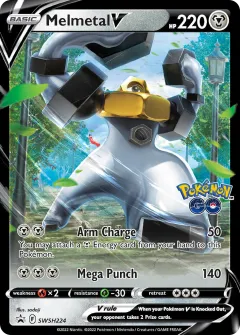 Melmetal V Promo card from SWSH Black Star Promos