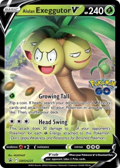 Alolan Exeggutor V Promo card from SWSH Black Star Promos