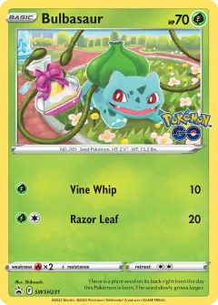 Bulbasaur Promo card from SWSH Black Star Promos