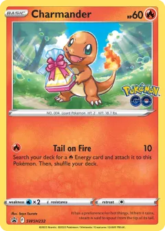 Charmander Promo card from SWSH Black Star Promos