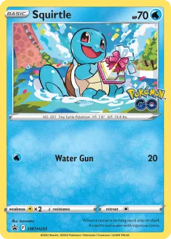 Squirtle Promo card from SWSH Black Star Promos