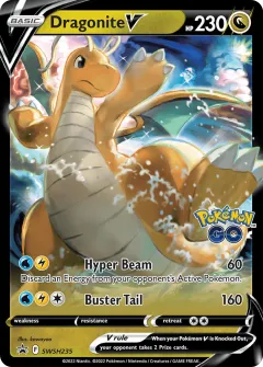 Dragonite V Promo card from SWSH Black Star Promos
