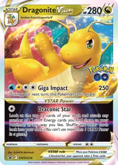 Dragonite VSTAR Promo card from SWSH Black Star Promos