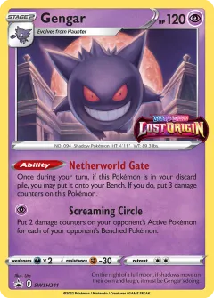 Gengar Promo card from SWSH Black Star Promos