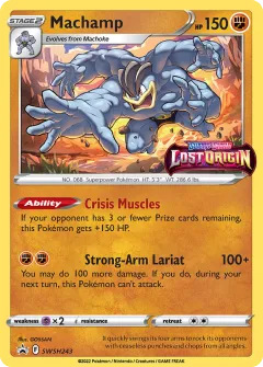 Machamp Promo card from SWSH Black Star Promos
