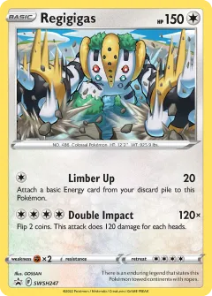 Regigigas Promo card from SWSH Black Star Promos