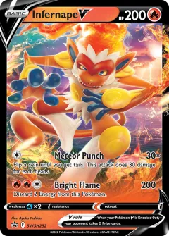 Infernape V Promo card from SWSH Black Star Promos