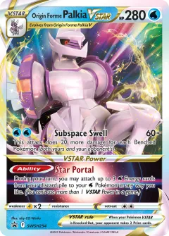 Origin Forme Palkia VSTAR Promo card from SWSH Black Star Promos