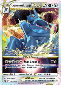 Origin Forme Dialga VSTAR Promo card from SWSH Black Star Promos