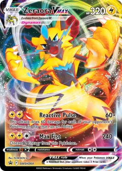 Zeraora VMAX Promo card from SWSH Black Star Promos