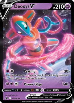 Deoxys V Promo card from SWSH Black Star Promos
