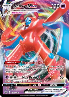 Deoxys VMAX Promo card from SWSH Black Star Promos