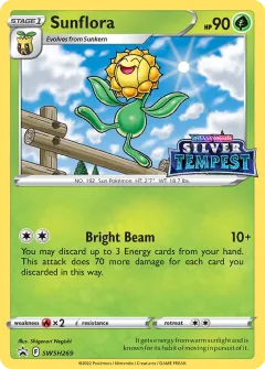 Sunflora Promo card from SWSH Black Star Promos