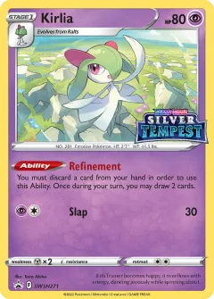 Kirlia Promo card from SWSH Black Star Promos