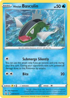 Hisuian Basculin Promo card from SWSH Black Star Promos
