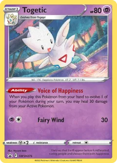Togetic Promo card from SWSH Black Star Promos