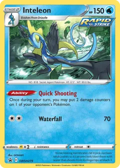 Inteleon Promo card from SWSH Black Star Promos