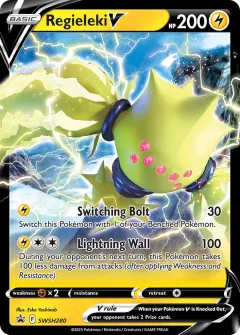 Regieleki V Promo card from SWSH Black Star Promos