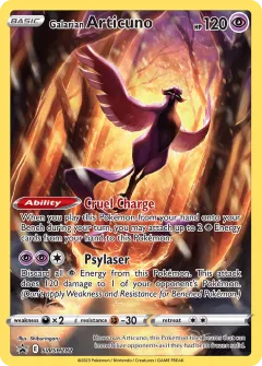 Galarian Articuno Promo card from SWSH Black Star Promos