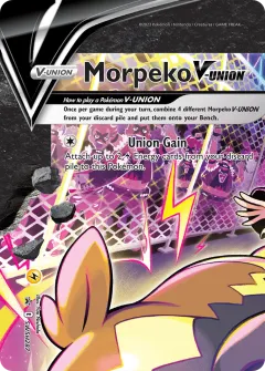 Morpeko V-UNION Promo card from SWSH Black Star Promos