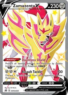 Zamazenta V Promo card from SWSH Black Star Promos