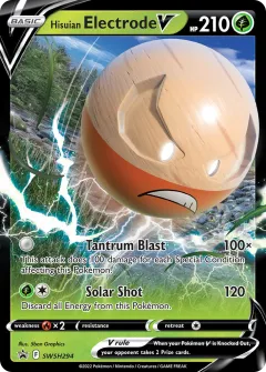 Hisuian Electrode V Promo card from SWSH Black Star Promos