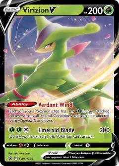 Virizion V Promo card from SWSH Black Star Promos