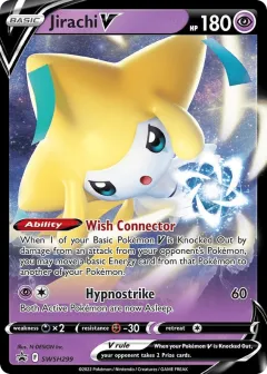 Jirachi V Promo card from SWSH Black Star Promos
