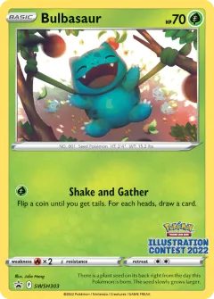 Bulbasaur Promo card from SWSH Black Star Promos