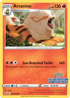 Arcanine Promo card from SWSH Black Star Promos