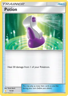Potion Common card from SM Trainer Kit Alolan Raichu