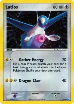 Latios Rare card from EX Trainer Kit Latios