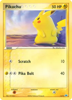 Pikachu Common card from EX Trainer Kit Latios