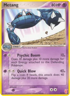 Metang Common card from EX Trainer Kit 2 Plusle