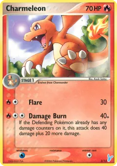 Charmeleon Uncommon card from EX Trainer Kit 2 Minun